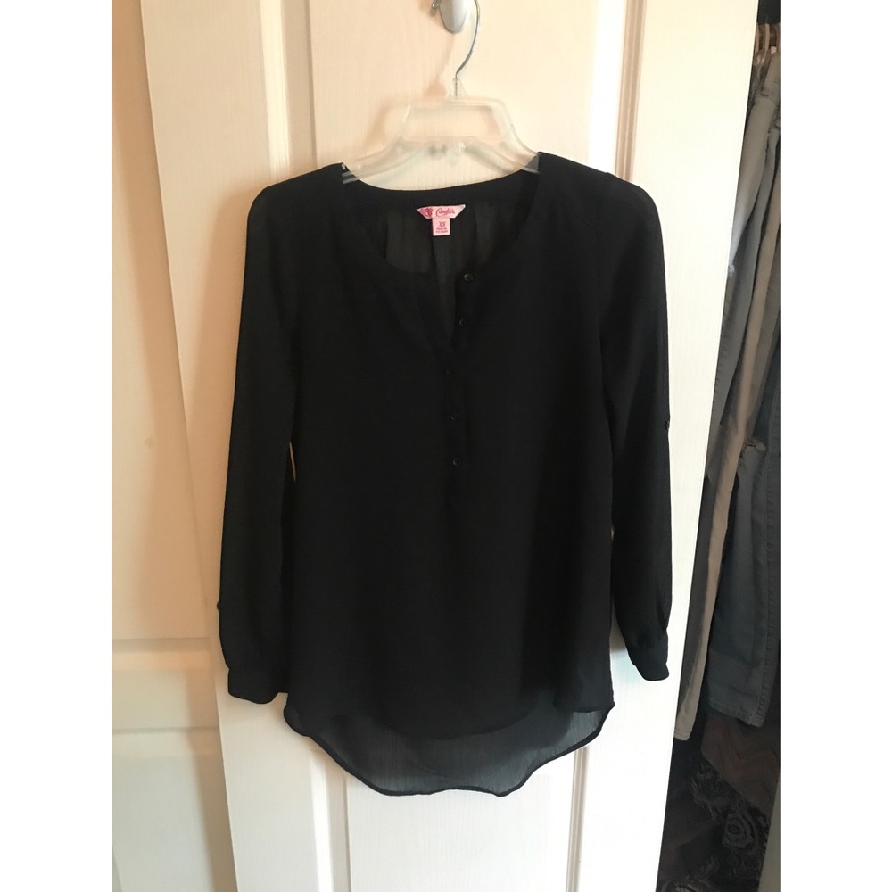 Black formal blouse